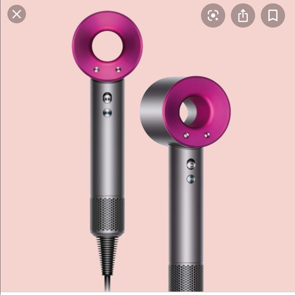 Dyson hair dryer. With one attachment only